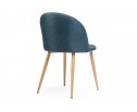 Стул на металлокаркасе Aldo blue / wood