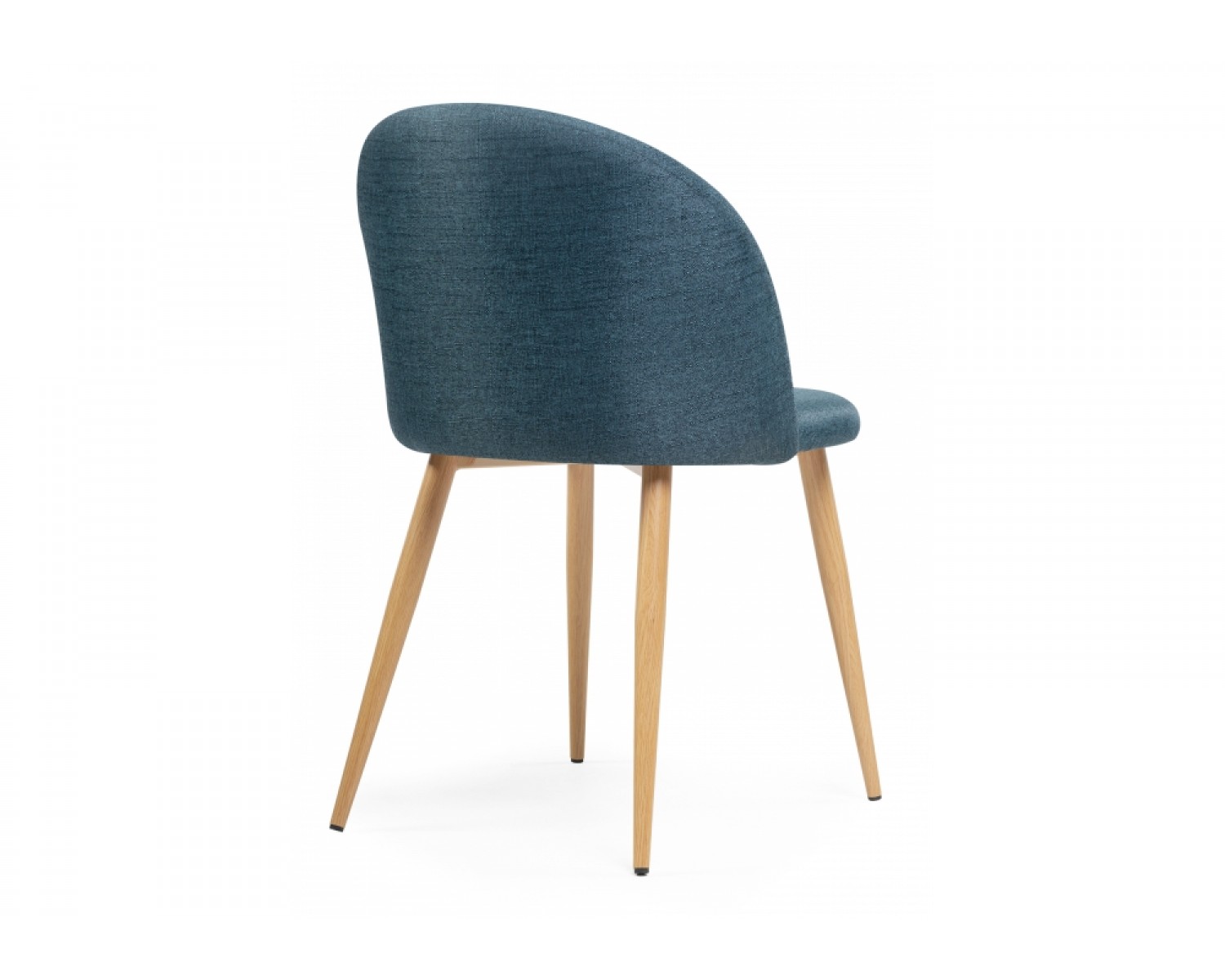 Стул на металлокаркасе Aldo blue / wood
