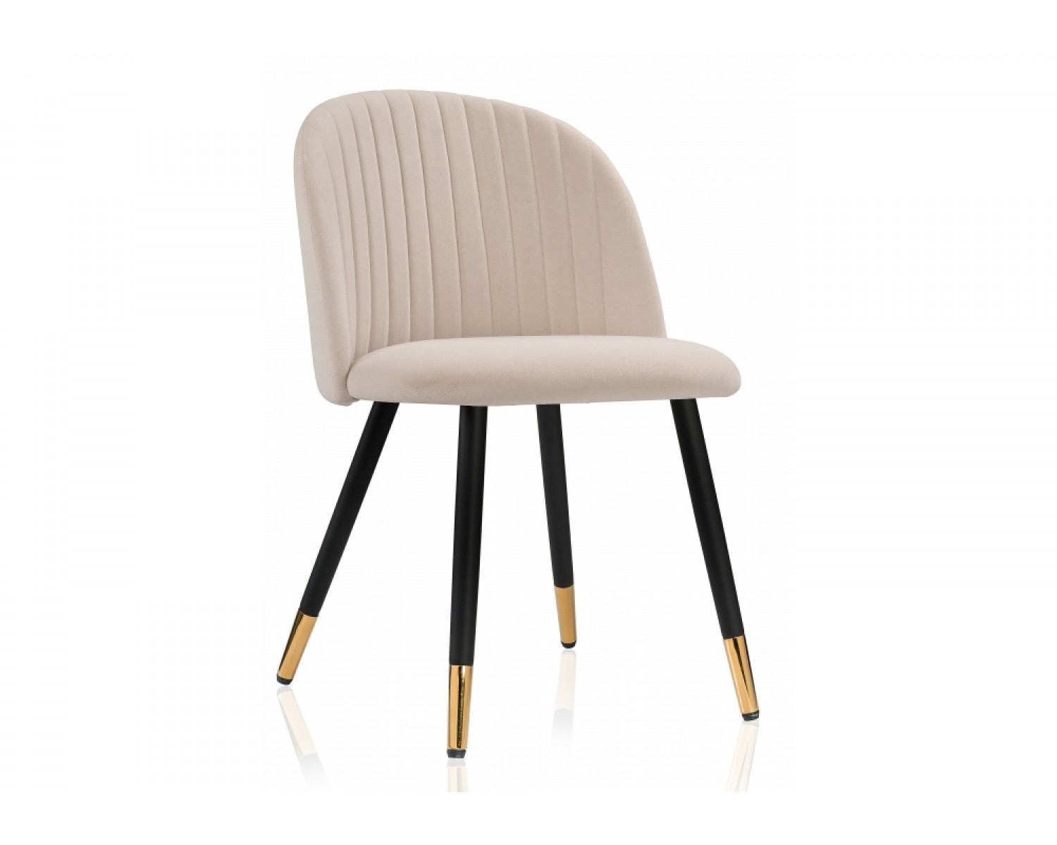 Стул на металлокаркасе Gabi beige / black / gold