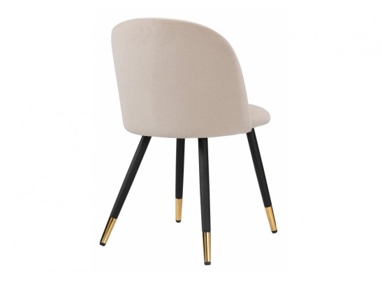 Стул на металлокаркасе Gabi beige / black / gold
