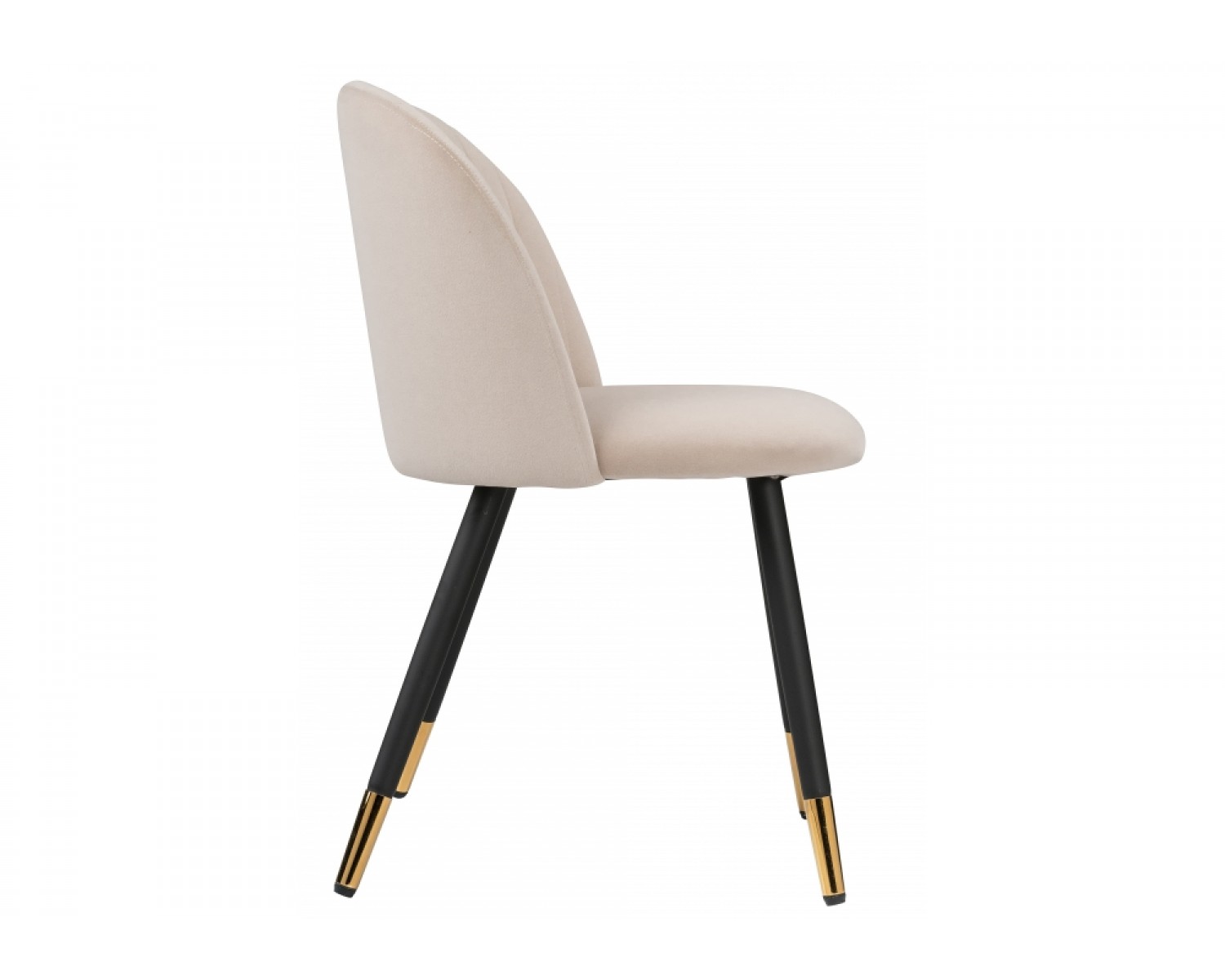 Стул на металлокаркасе Gabi beige / black / gold