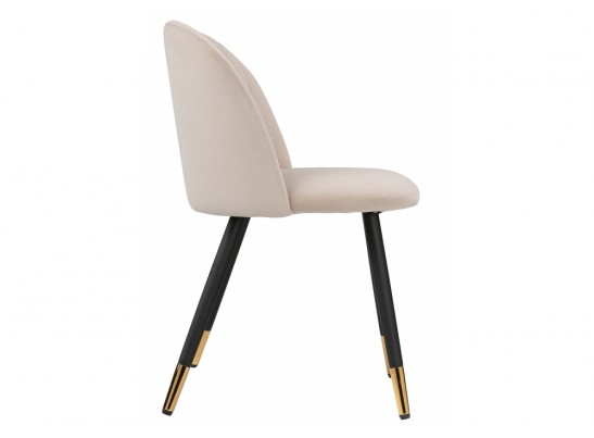 Стул на металлокаркасе Gabi beige / black / gold