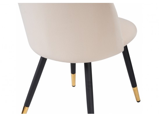 Стул на металлокаркасе Gabi beige / black / gold