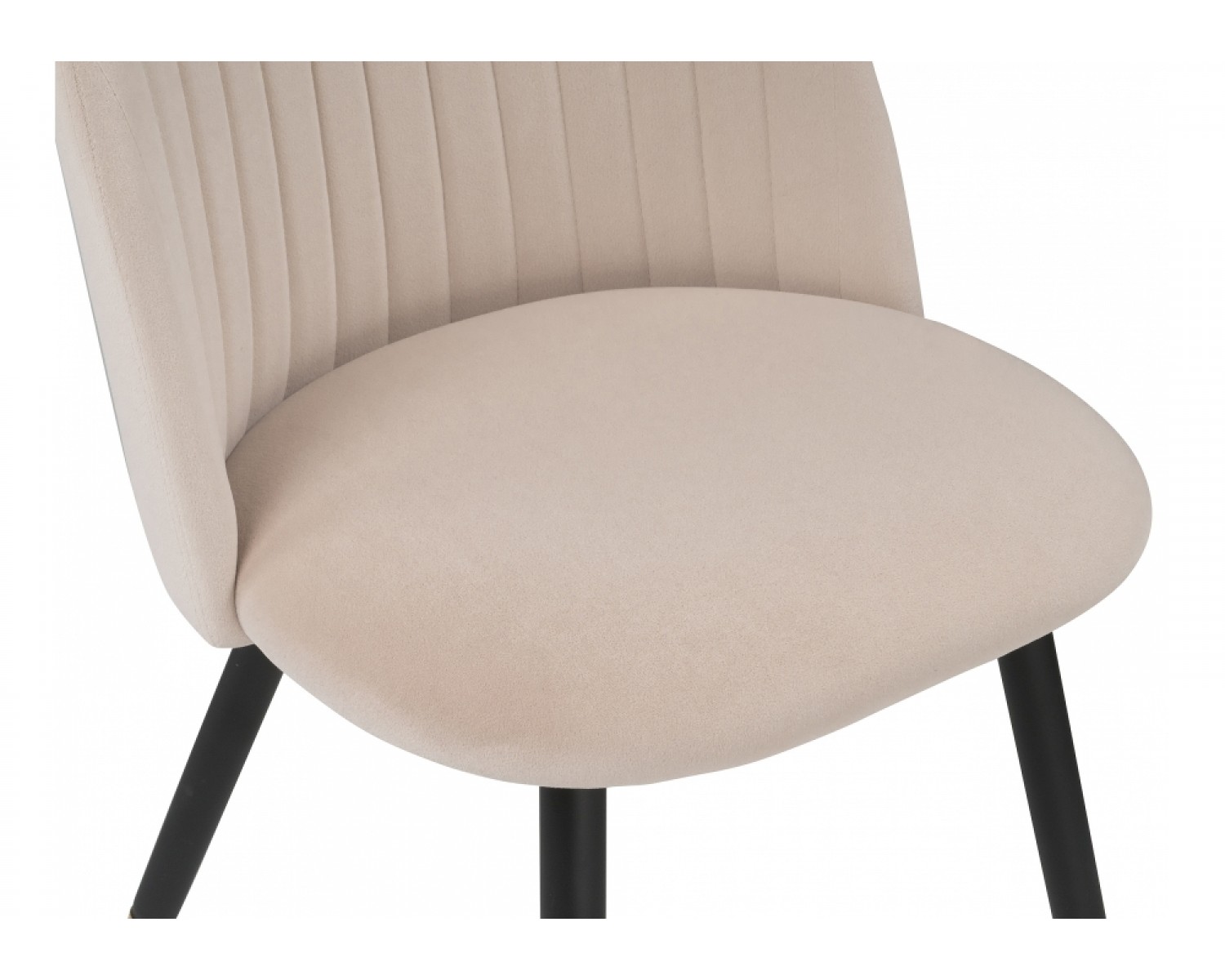 Стул на металлокаркасе Gabi beige / black / gold