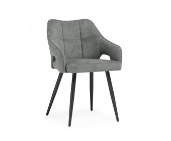 Стул на металлокаркасе Hera dark gray / black