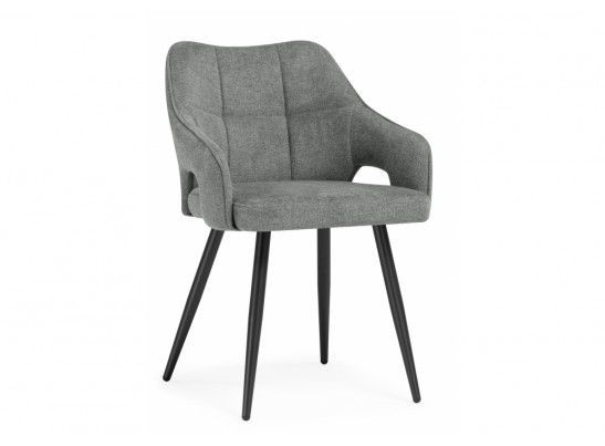 Стул на металлокаркасе Hera dark gray / black