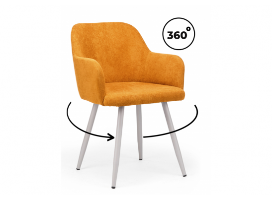 Стул на металлокаркасе Инфини 360 терракота (ocean 015) / серый