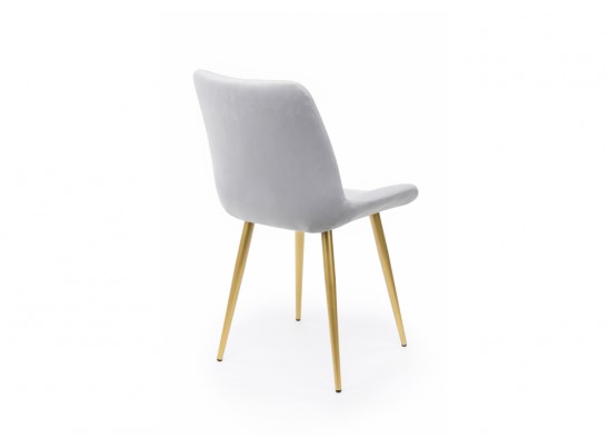 Стул на металлокаркасе Седа светло-серый (zd 960) / золотой