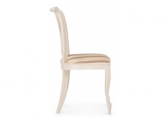 Деревянный стул Амбертин молочный / агата серая