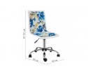 Компьютерное кресло Mis white / flowers fabric