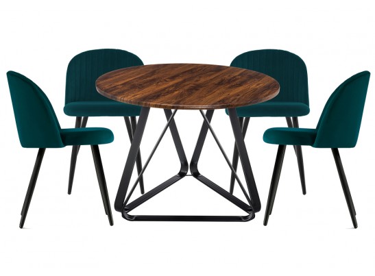 Обеденная группа Енлиан green / brown / black