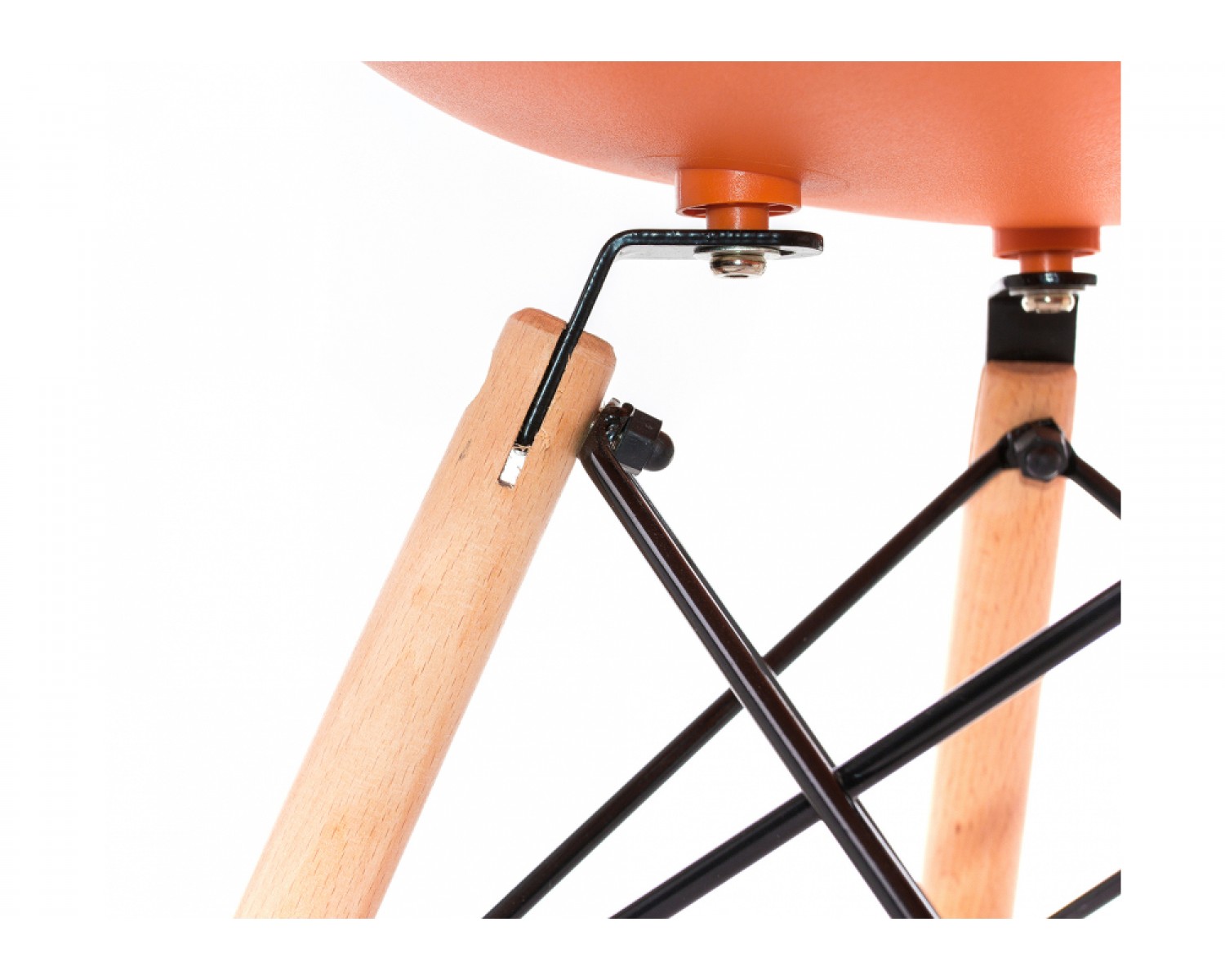 Стул Eames PC-015 оранжевый