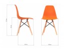 Стул Eames PC-015 оранжевый
