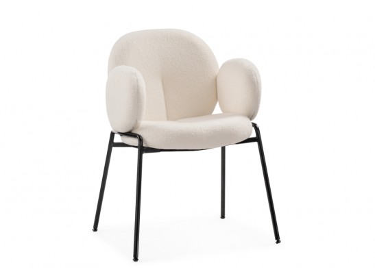 Стул на металлокаркасе Kalipso white / black