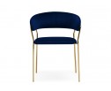Стул на металлокаркасе Kamelia 1 dark blue / gold