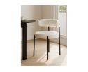 Стул на металлокаркасе Rudi white / black