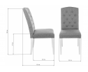 Стул Menson white / fabric сream