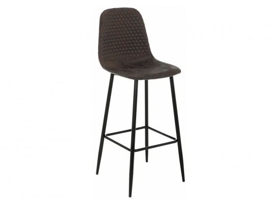 Барный стул Drop black / dark brown