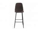Барный стул Drop black / dark brown