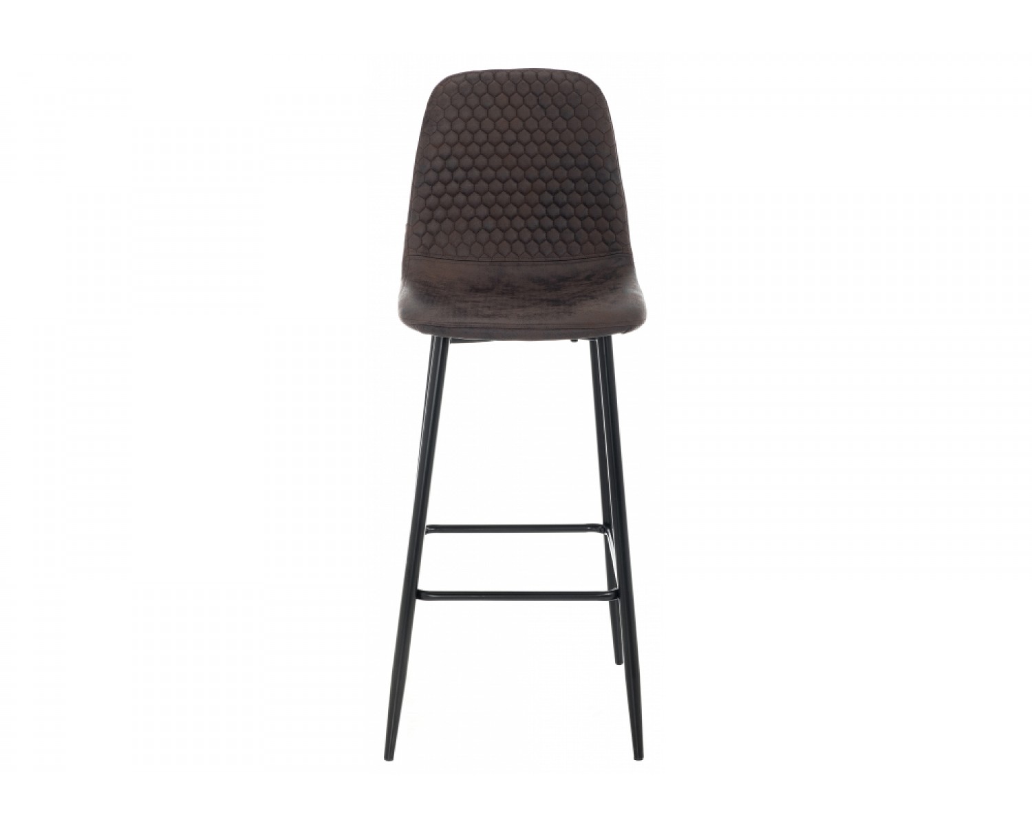 Барный стул Drop black / dark brown