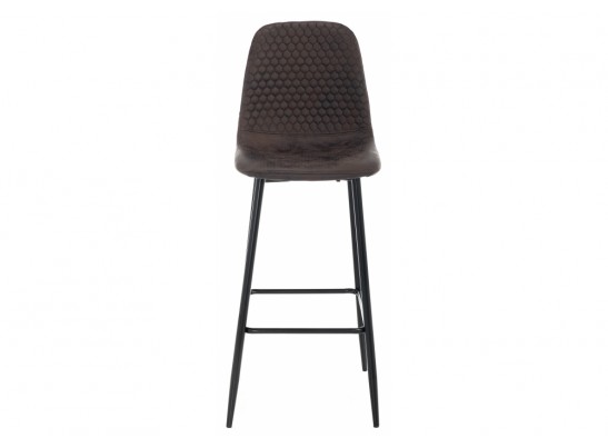 Барный стул Drop black / dark brown