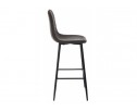 Барный стул Drop black / dark brown