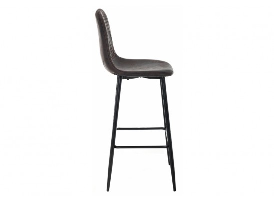 Барный стул Drop black / dark brown