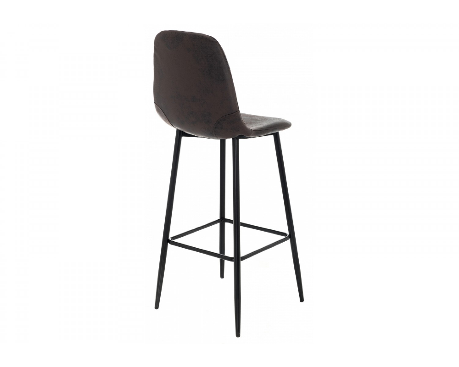 Барный стул Drop black / dark brown