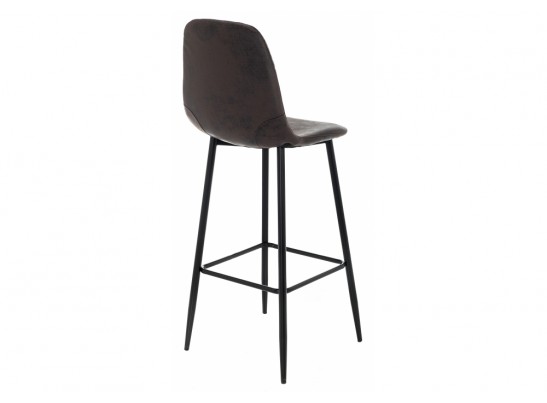 Барный стул Drop black / dark brown