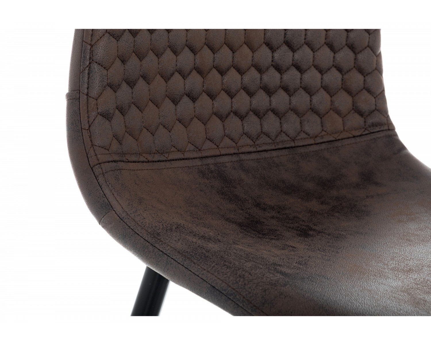 Барный стул Drop black / dark brown