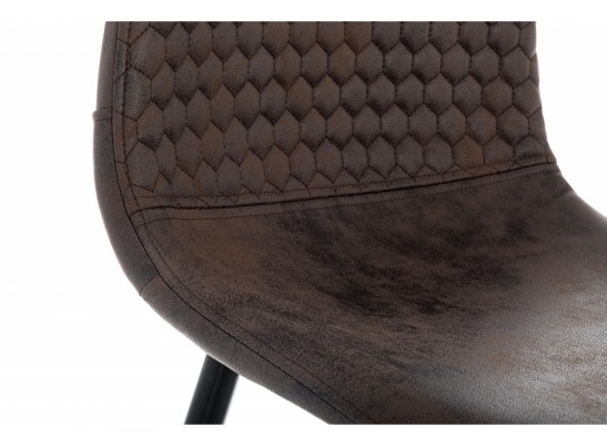 Барный стул Drop black / dark brown