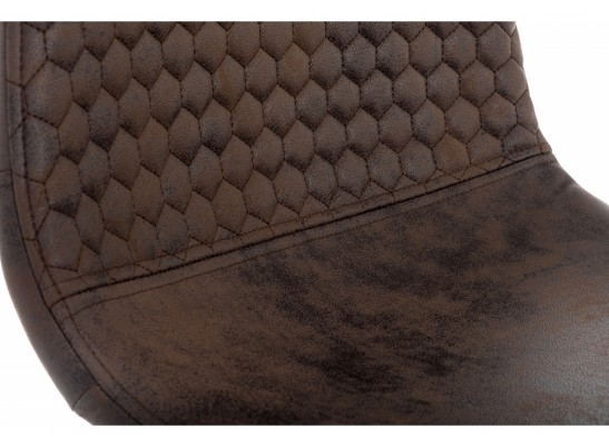 Барный стул Drop black / dark brown