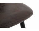 Барный стул Drop black / dark brown