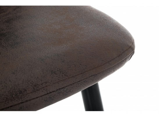 Барный стул Drop black / dark brown