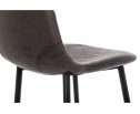 Барный стул Drop black / dark brown