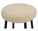 Барный стул Plato white fabric