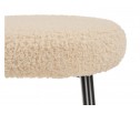Барный стул Plato white fabric