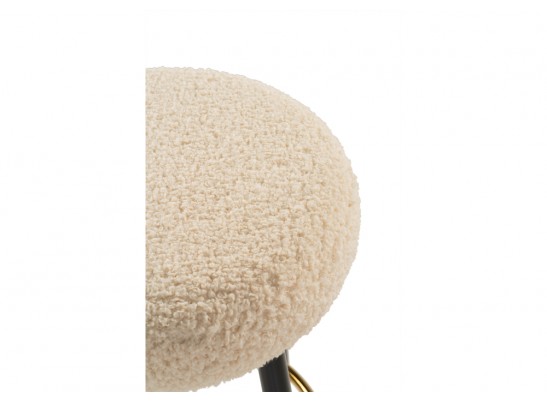 Барный стул Plato white fabric