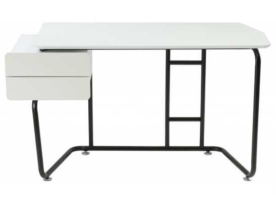 Компьютерный стол Desk 131х58х76 white / black