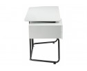 Компьютерный стол Desk 131х58х76 white / black