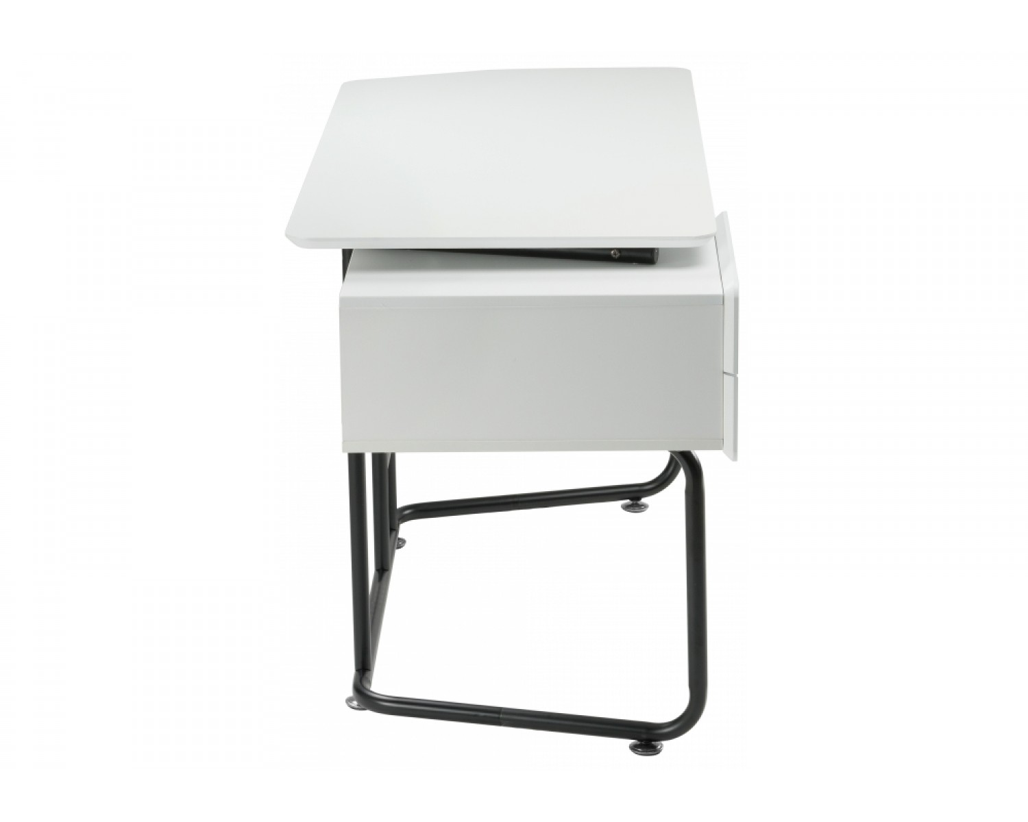 Компьютерный стол Desk 131х58х76 white / black