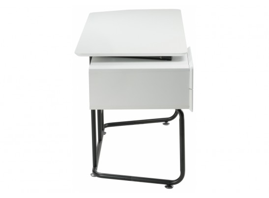Компьютерный стол Desk 131х58х76 white / black
