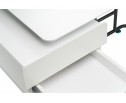 Компьютерный стол Desk 131х58х76 white / black