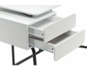 Компьютерный стол Desk 131х58х76 white / black