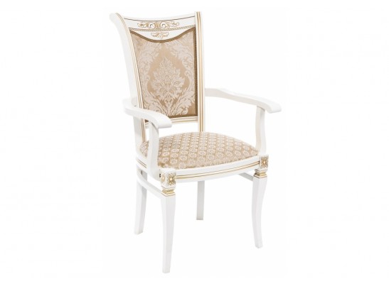 Кресло Mariano молочное / патина
