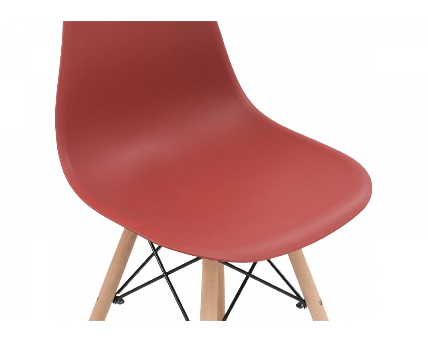 Пластиковый стул Eames PC-015 bordeaux