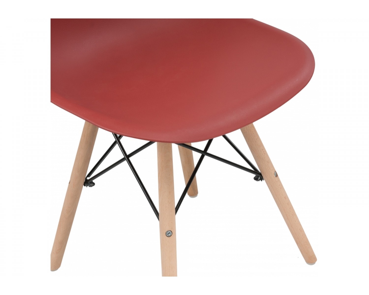 Пластиковый стул Eames PC-015 bordeaux