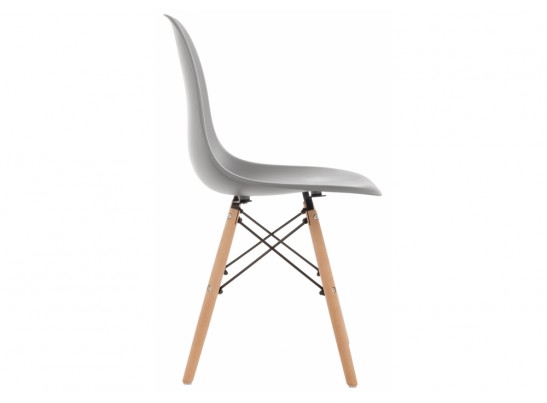 Пластиковый стул Eames PC-015 серый