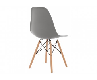 Пластиковый стул Eames PC-015 серый