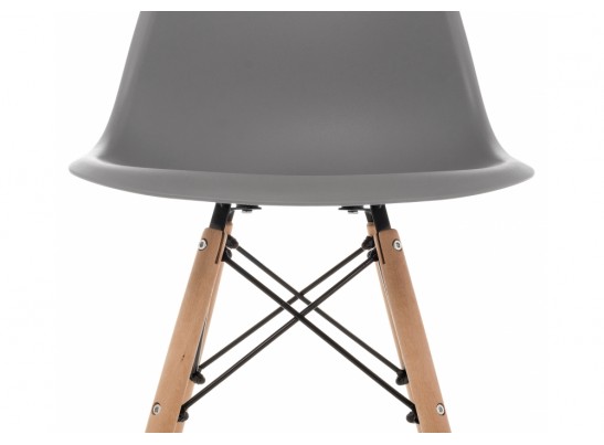 Пластиковый стул Eames PC-015 серый
